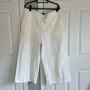 New Ann Taylor The Marina High Rise wide hits at ankle/cropped  pants